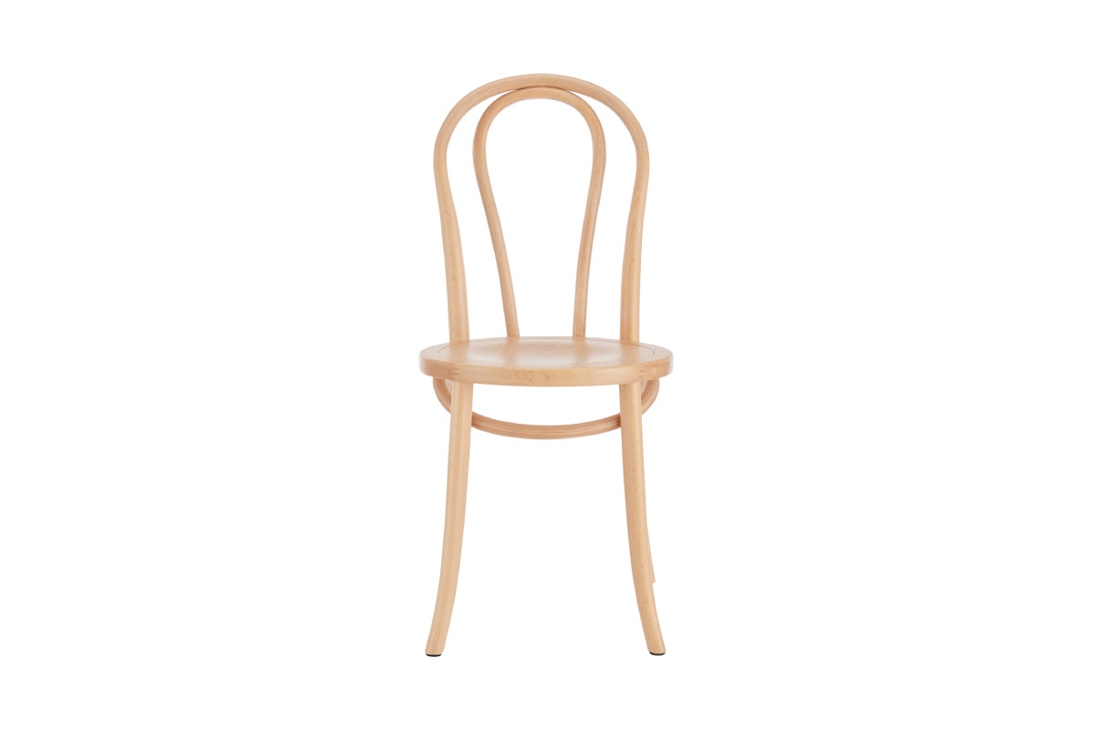 Set of 2 Matt Blatt Bentwood Chairs (Natural Beech/Board Seat)