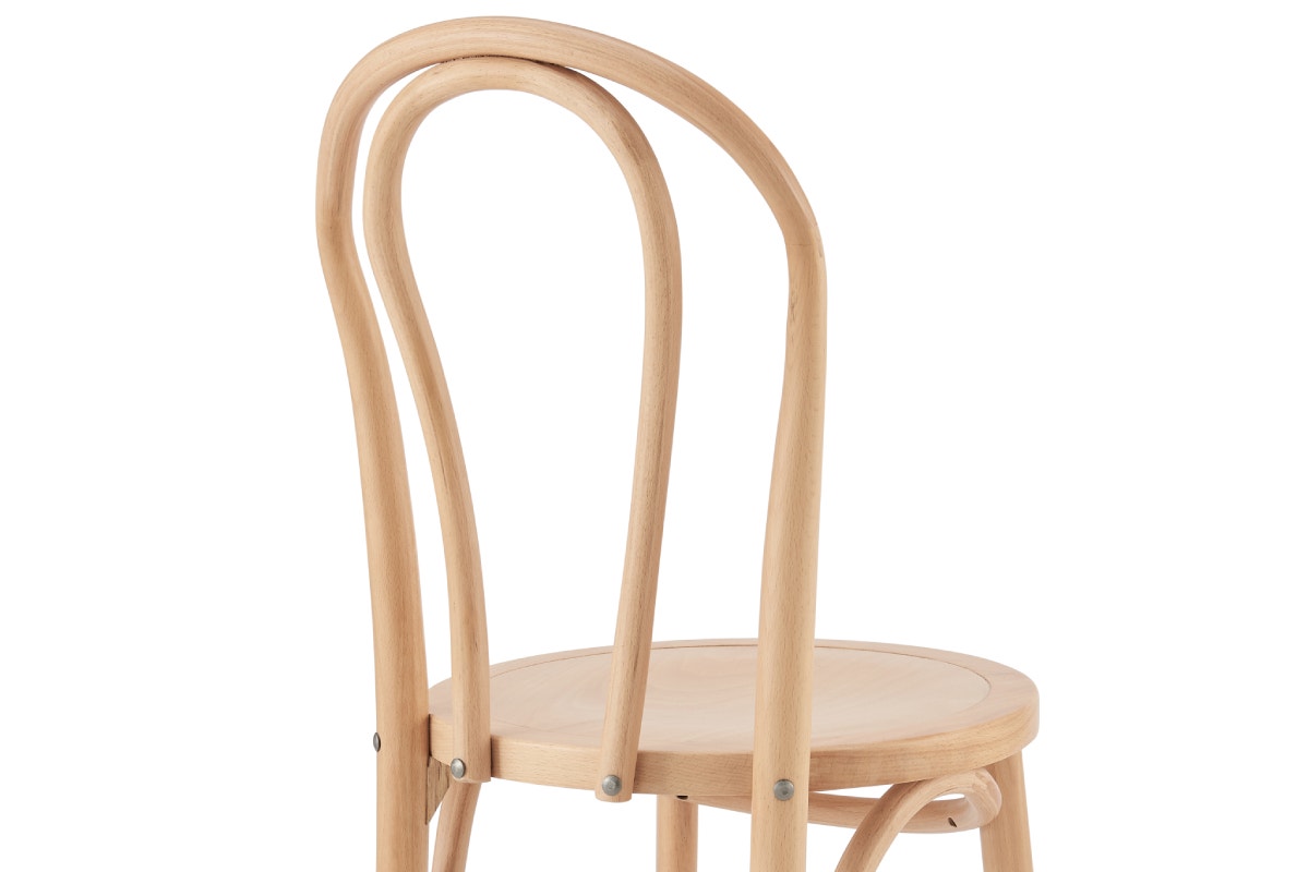 Set of 2 Matt Blatt Bentwood Chairs (Natural Beech/Board Seat)