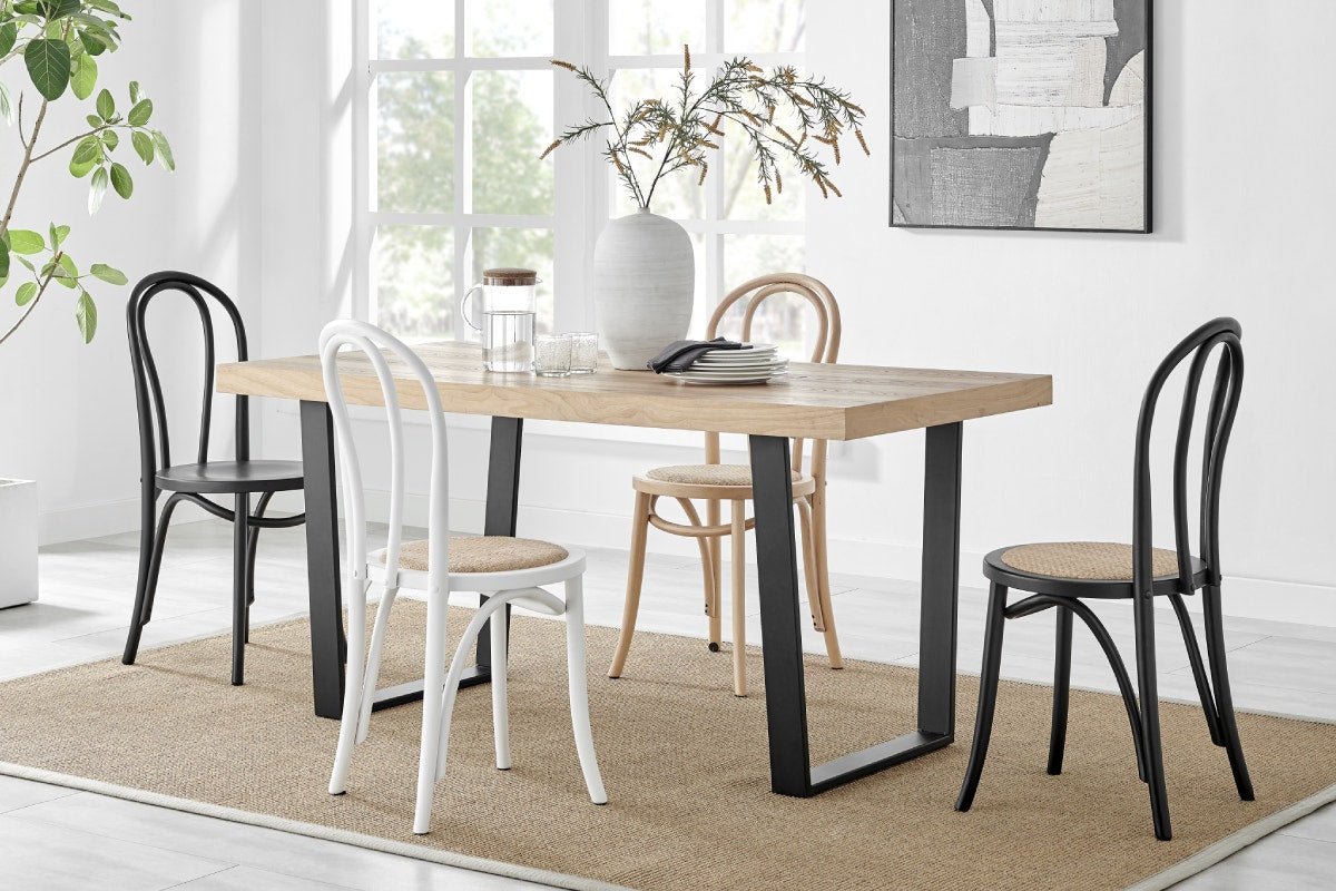 Set of 2 Matt Blatt Bentwood Chairs (Natural Beech/Board Seat)