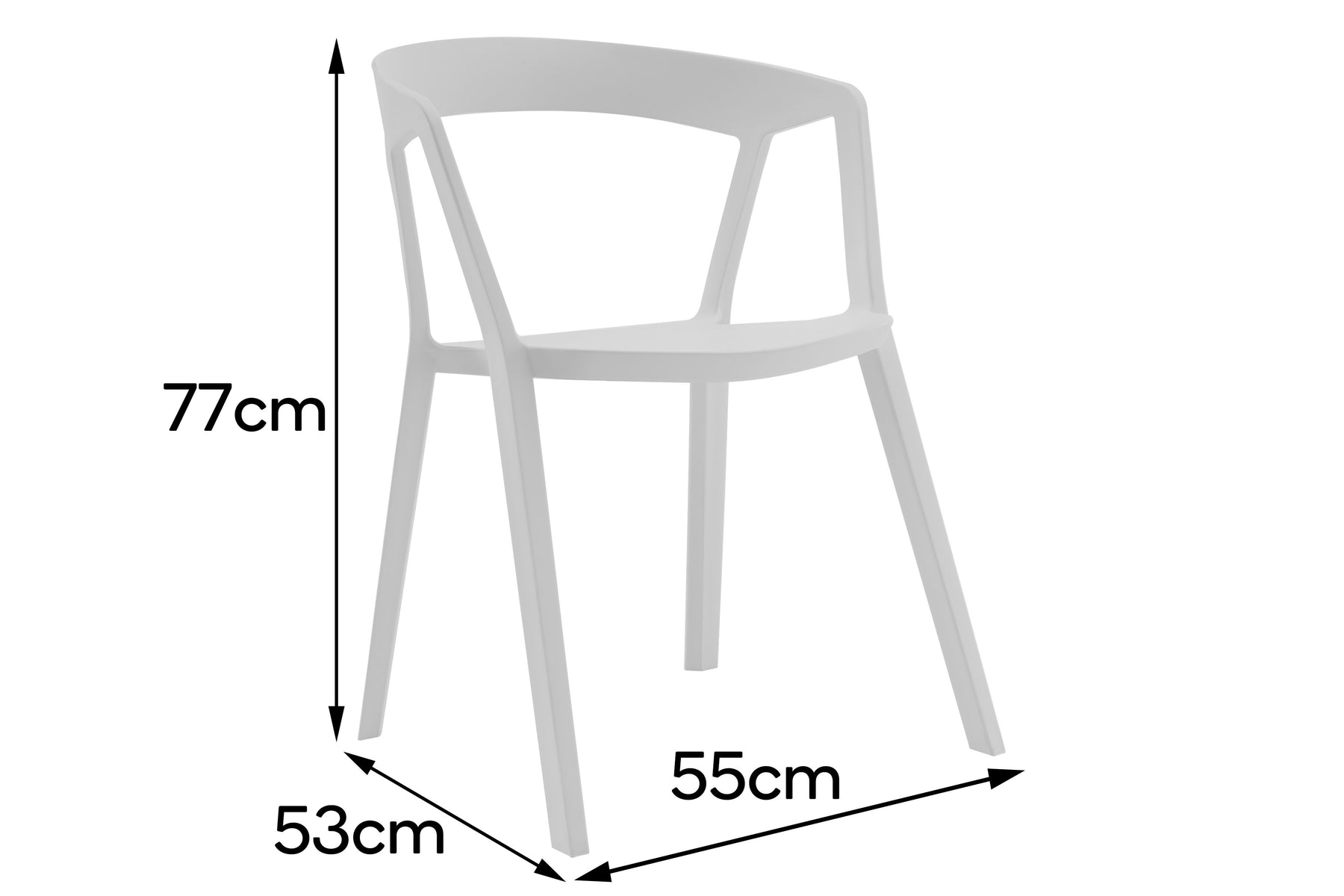 Matt Blatt Set of 2 Patrick Norguet Compas Chair Replica (White)