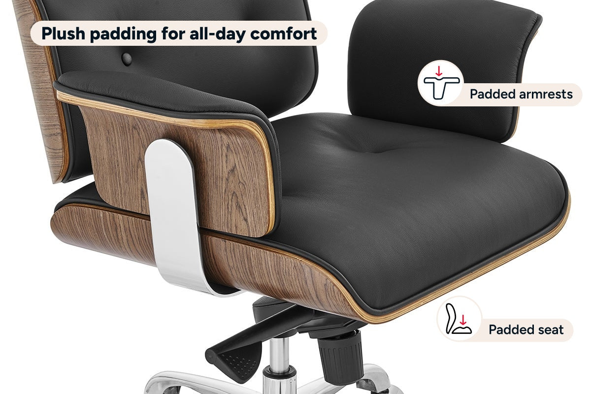 Matt Blatt Eames Replica Executive Leather Office Chair