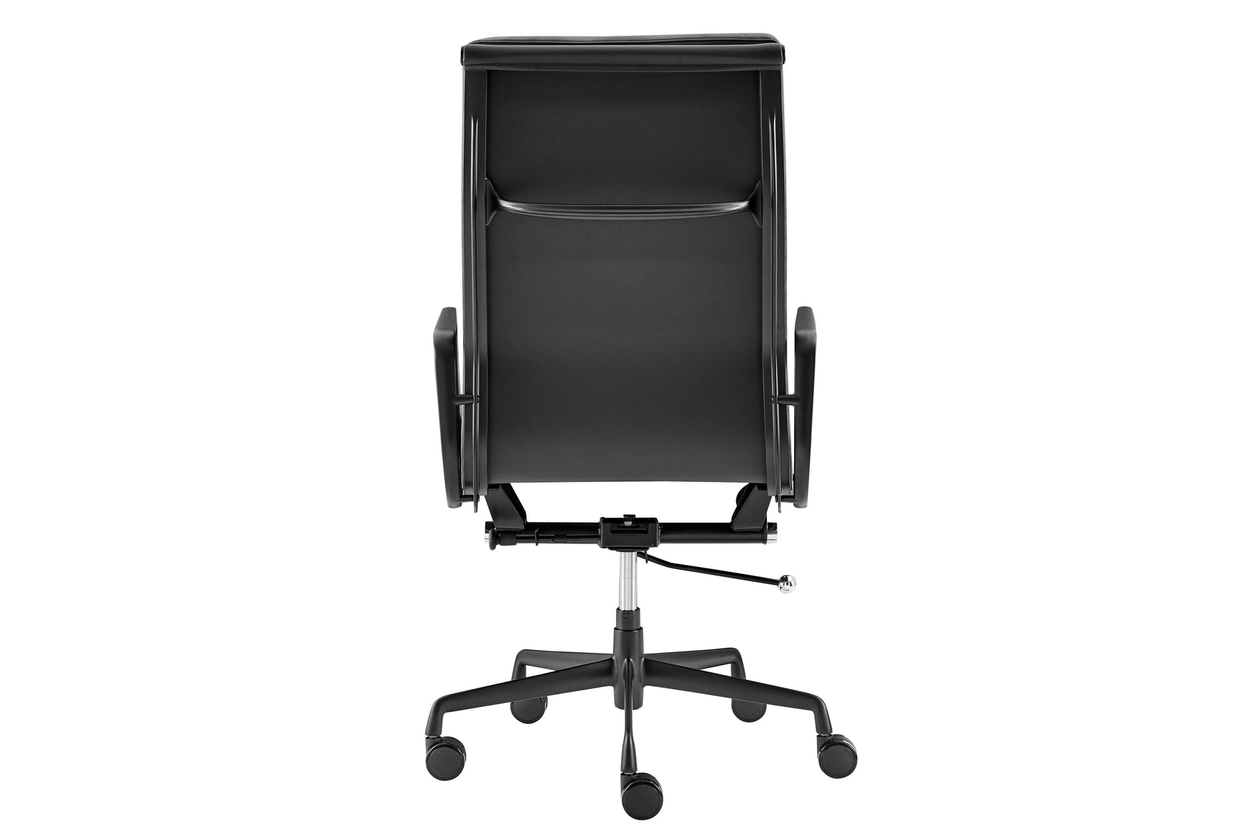 Matt Blatt Eames Premium Replica High Back Soft Pad Office Chair Genuine Leather (Black/Black)