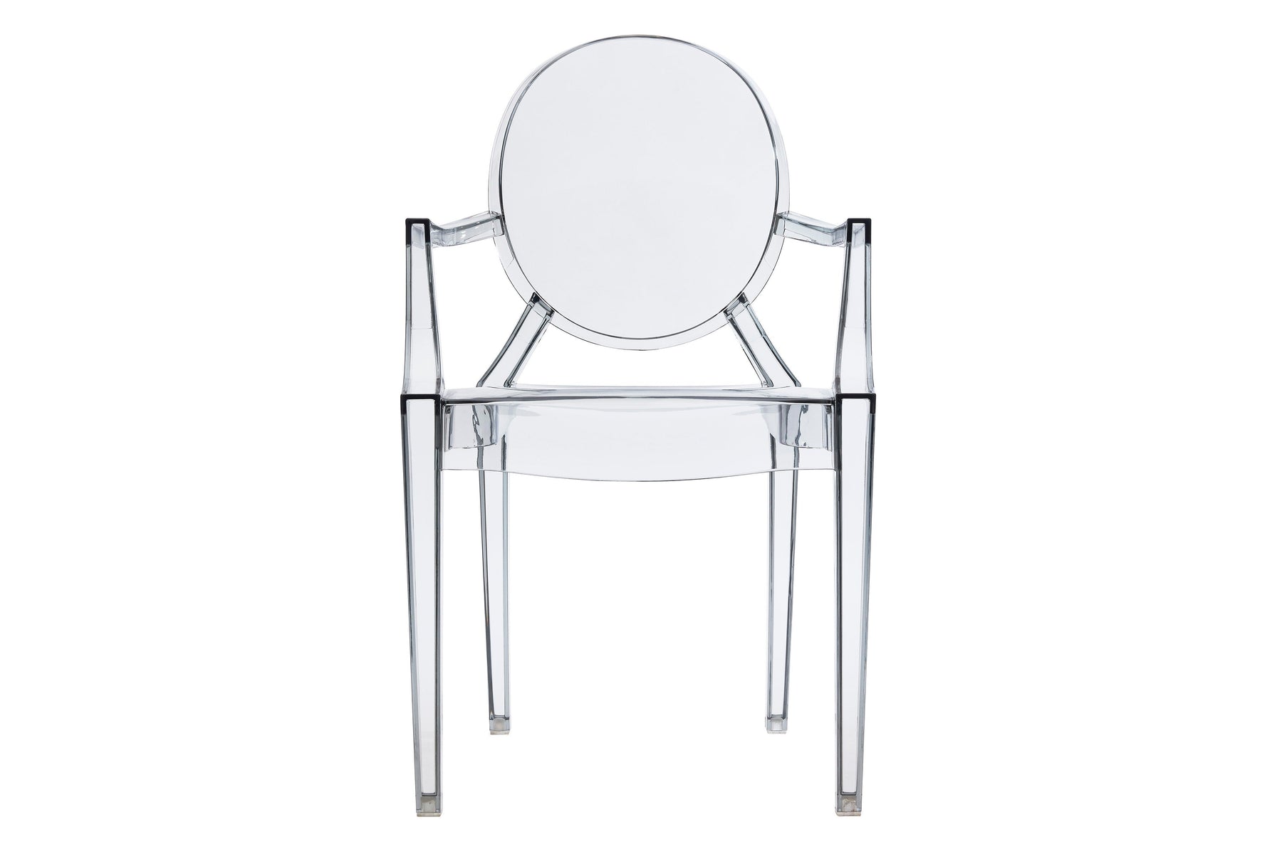 Set of 2 Matt Blatt Philippe Starck Louis Ghost Dining Chairs Replica (Smoke)