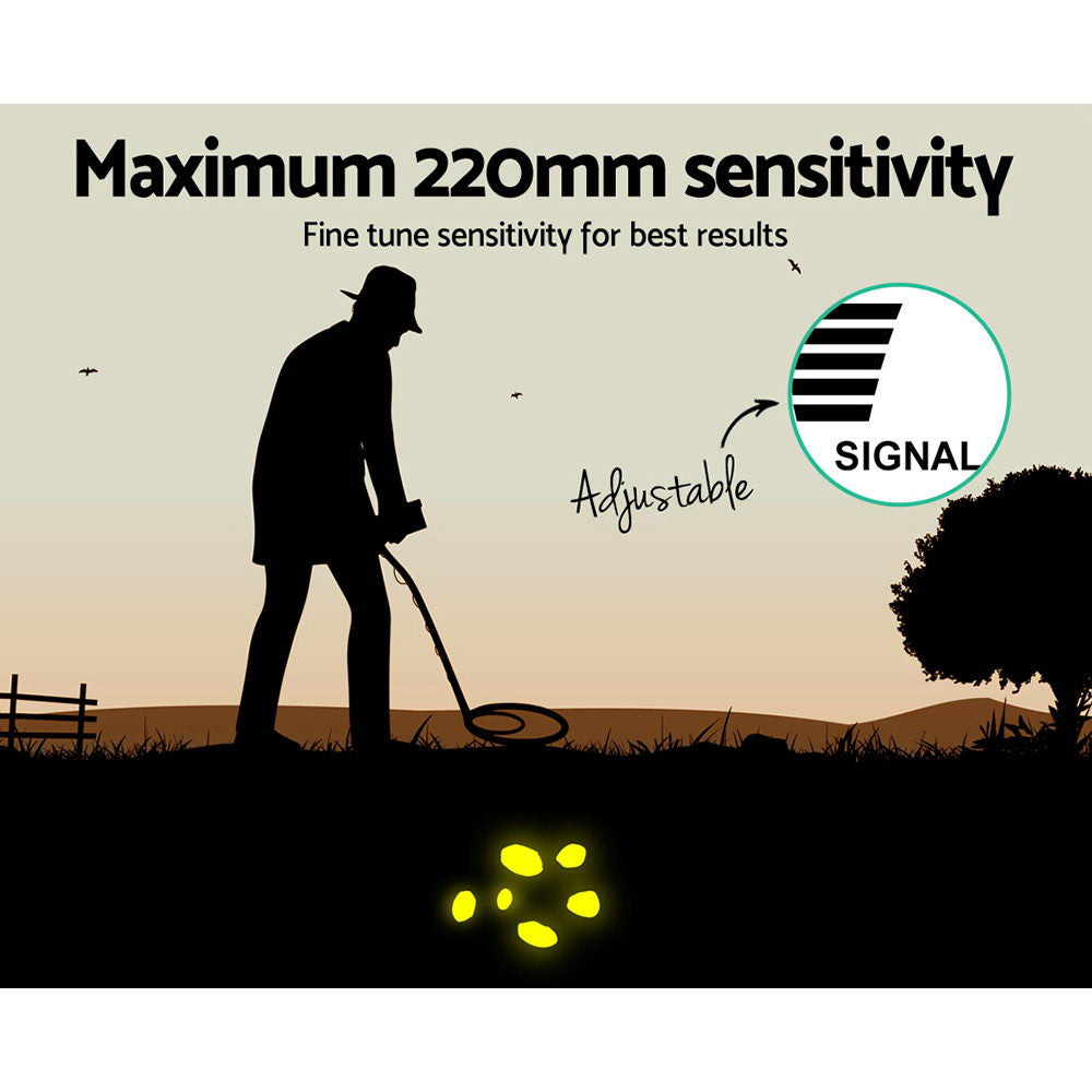 Metal Detector 220MM Deep Sensitive Waterproof Treasure Hunter Gold Digger - SuperSaverAU - view 5