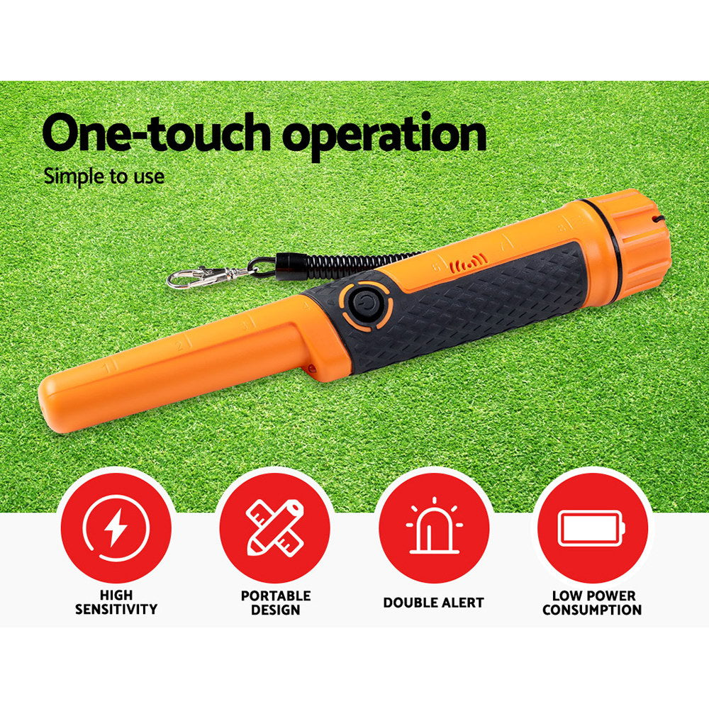 Premium Orange Waterproof Pinpointer Metal Detector 40mm