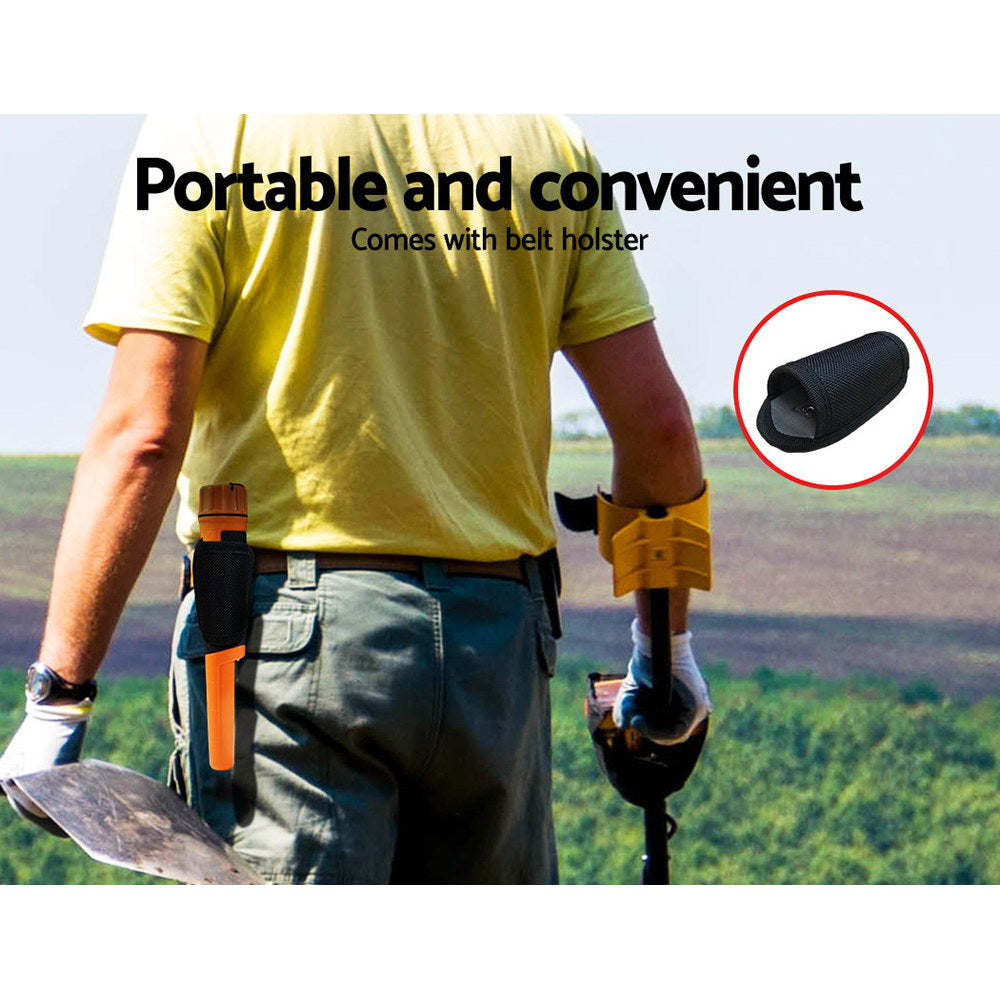Premium Orange Waterproof Pinpointer Metal Detector 40mm