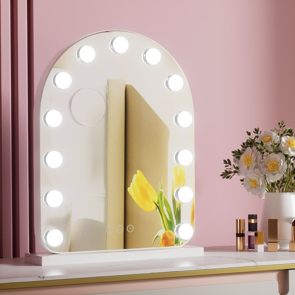 Embellir LED Makeup Mirror 40x50cm with 5x Magnification & Adjustable Lighting - SuperSaverAU - view 7