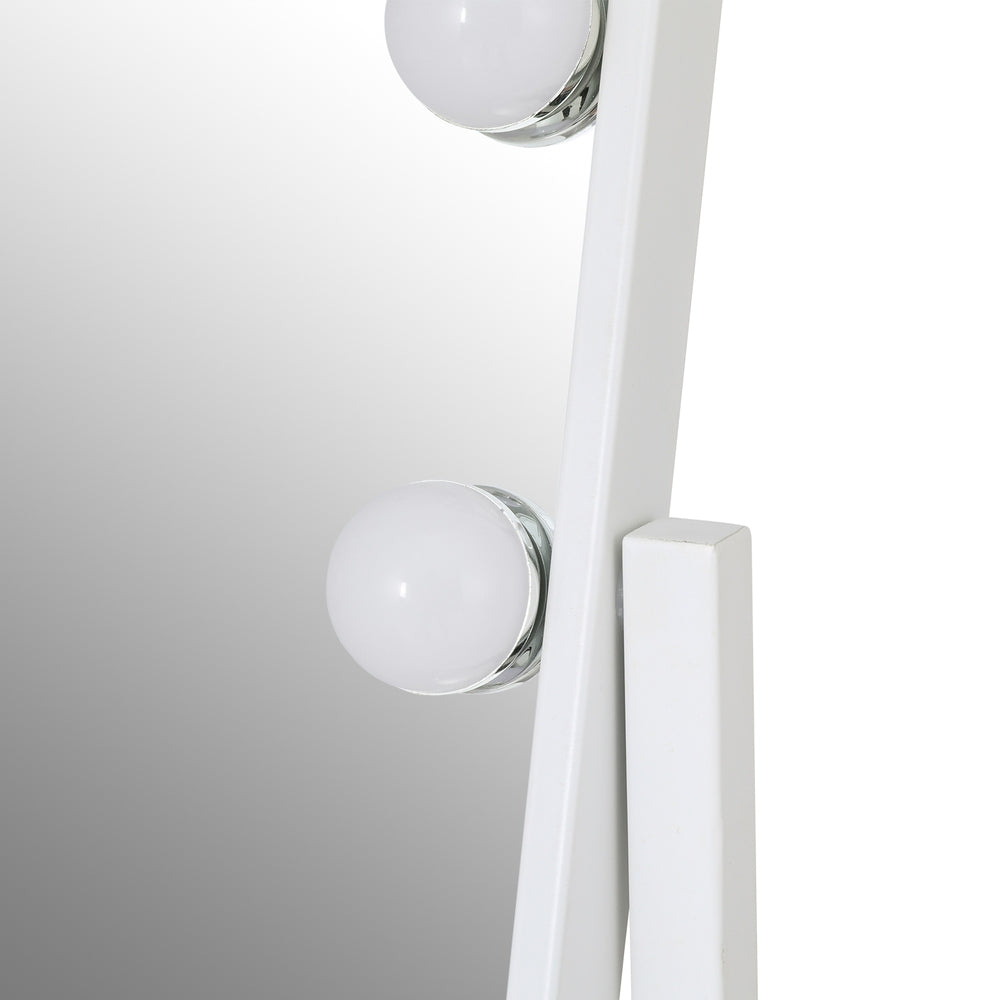 Embellir Makeup Mirror 30x41cm Hollywood Vanity with LED Light Rotation Tabletop - SuperSaverAU - view 3