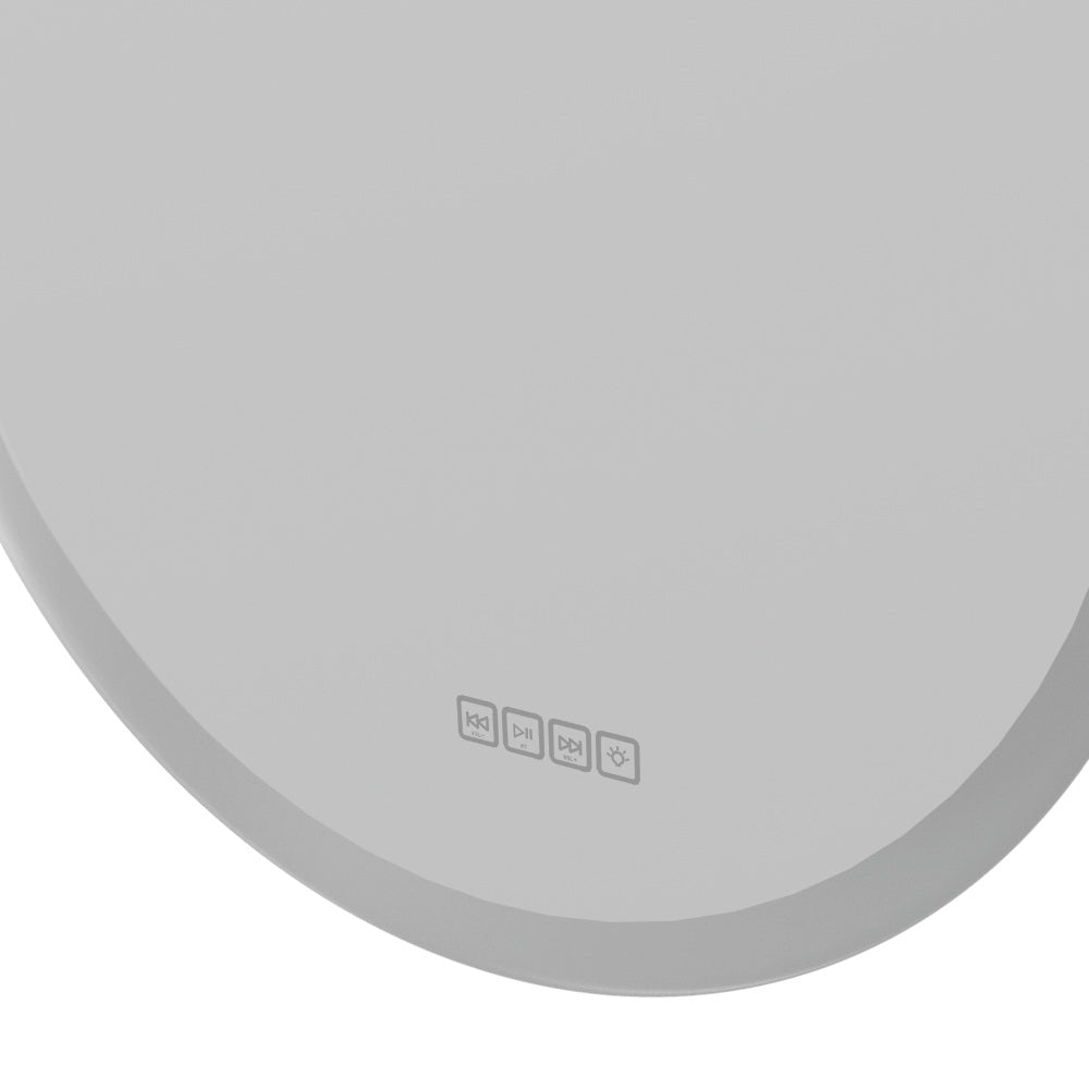 Embellir 50CM Bluetooth LED Wall Mirror with Anti-Fog and Touch Control - SuperSaverAU - view 3