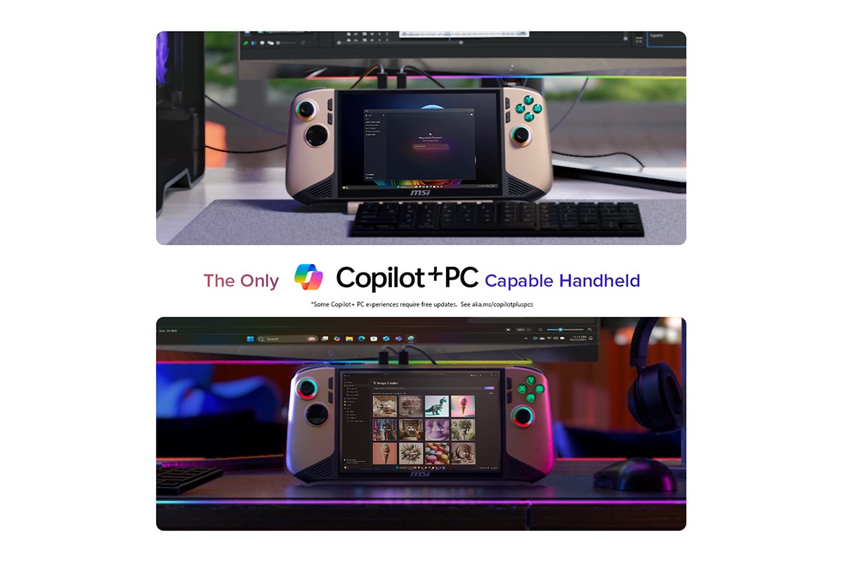MSI Claw 8 AI+ 8" FHD Touchscreen 120Hz Handheld Gaming Console - Core Ultra 7 (1TB)