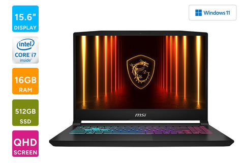 MSI Katana 15.6" QHD 165Hz i7 RTX 5050 Gaming Laptop (16GB, 512GB, B14WEK-019AU)