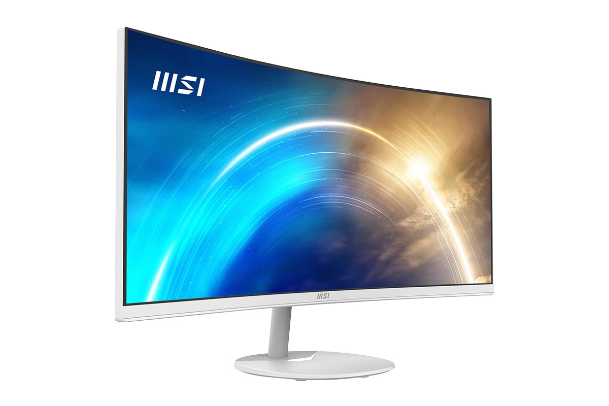 MSI 34" PRO UltraWide Curved QHD 100Hz Business Monitor - White (MP341CQW)