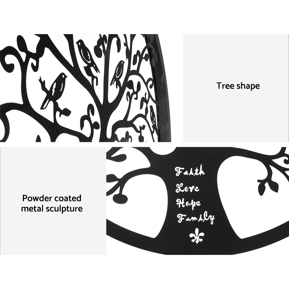 Artiss Metal Wall Art 60cm Round Tree of Life Sculpture with Wall Mounting Bracket - SuperSaverAU - view 5