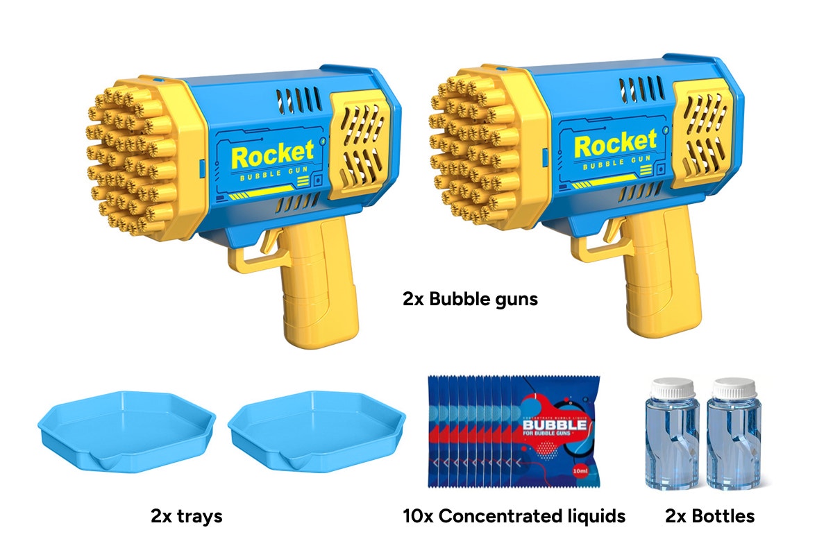 Kids Bubble Gun (2 Pack)