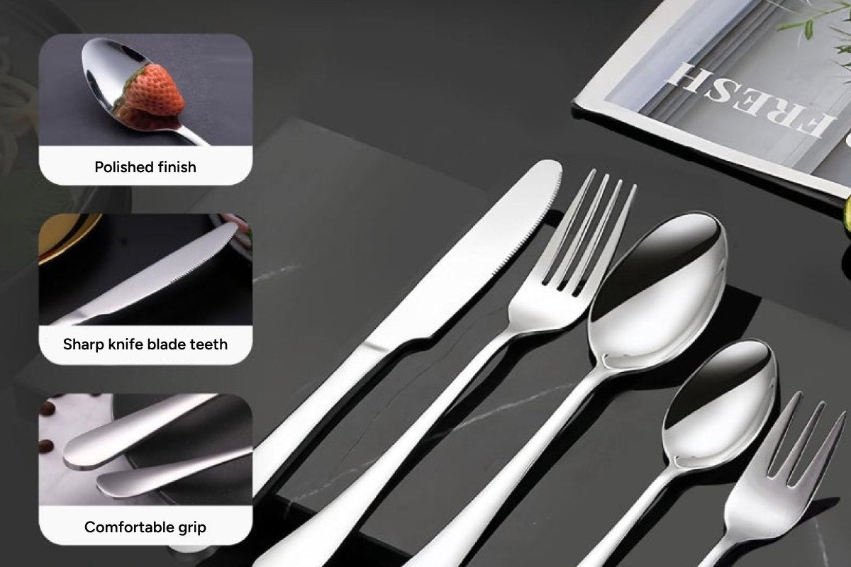 30 Piece Stainless Steel Cutlery Set