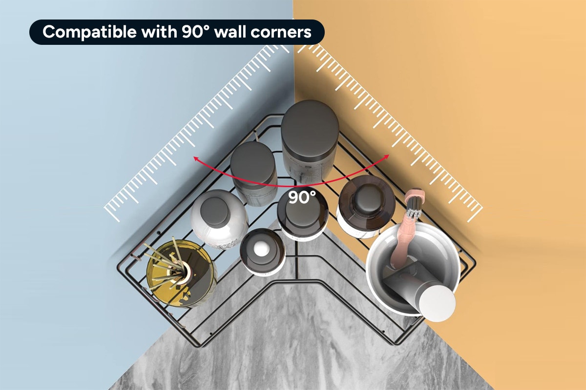 Adhesive Corner Shower Caddy (2 Pack)