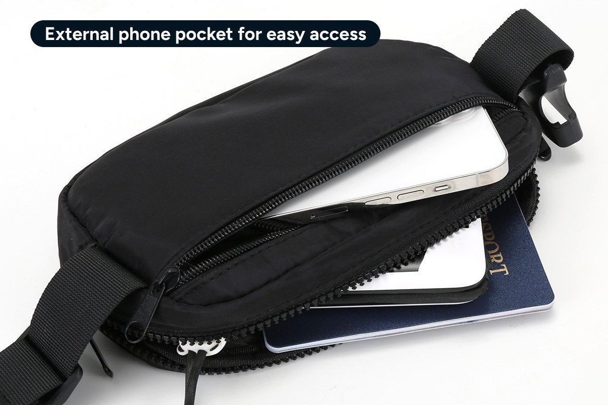 Multi-Purpose Belt Bag (Black)
