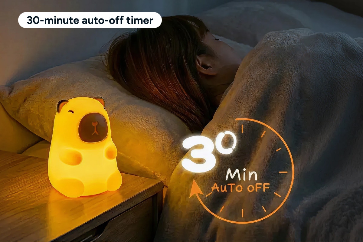 Rechargeable Soft Capybara Night Light