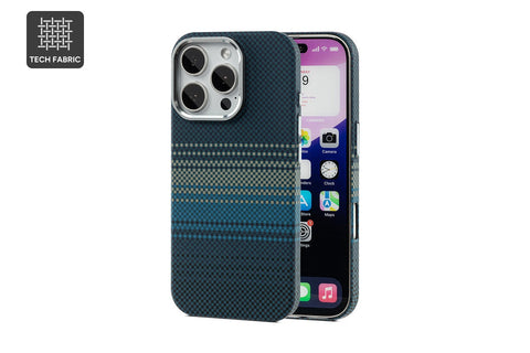 Tech Fabric Case with MagSafe-Compatible Ring for iPhone 16 Pro (Midnight Tide)