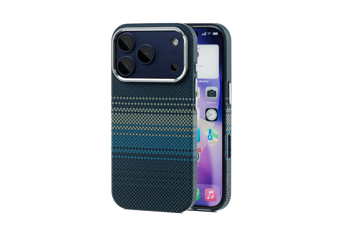 Tech Fabric Case with MagSafe-Compatible Ring for iPhone 17 Pro (Midnight Tide)