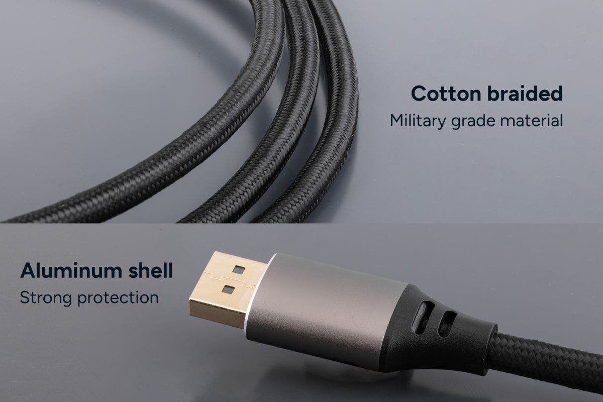 DisplayPort 1.4 Braided Cable 8K 60Hz (2m)