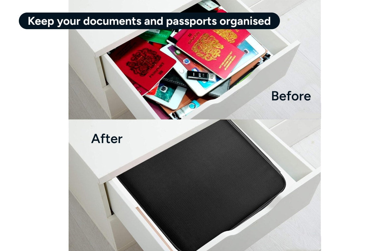 Fireproof and Water-Repellent Document Organiser