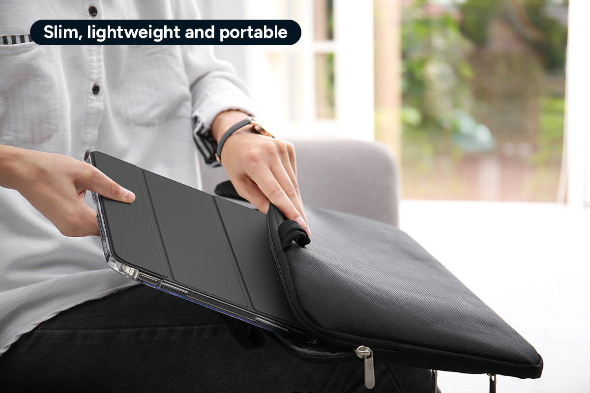 Slim Folio Stand Case for iPad (A16) 10th & 11th Gen (Black)