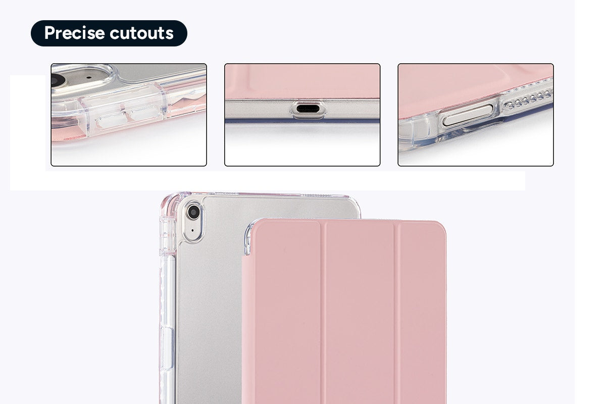Slim Folio Stand Case for iPad (A16) 10th & 11th Gen (Pink)