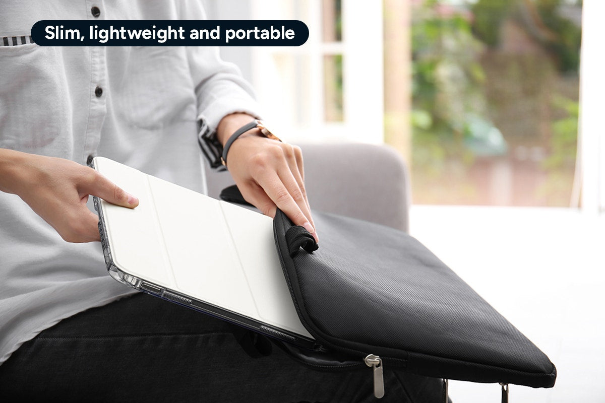 Slim Folio Stand Case for iPad (A16) 10th & 11th Gen (White)