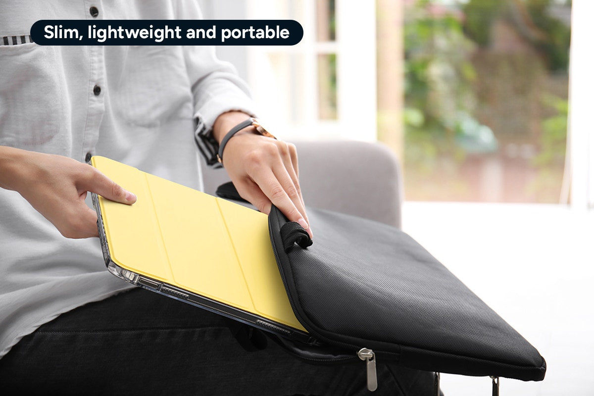 Slim Folio Stand Case for iPad (A16) 10th & 11th Gen (Yellow)