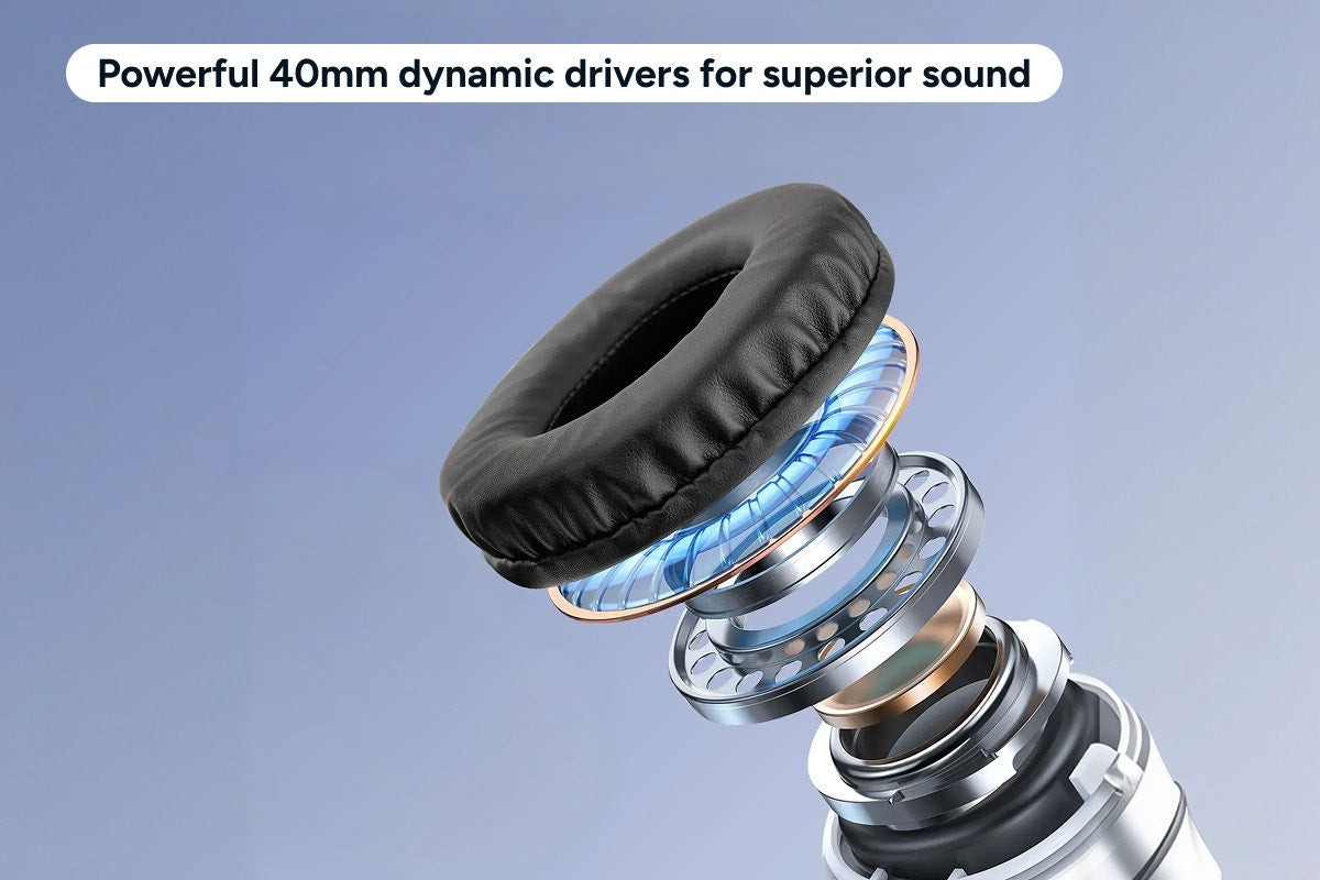 Foldable Bluetooth Wireless Over-Ear Headphones