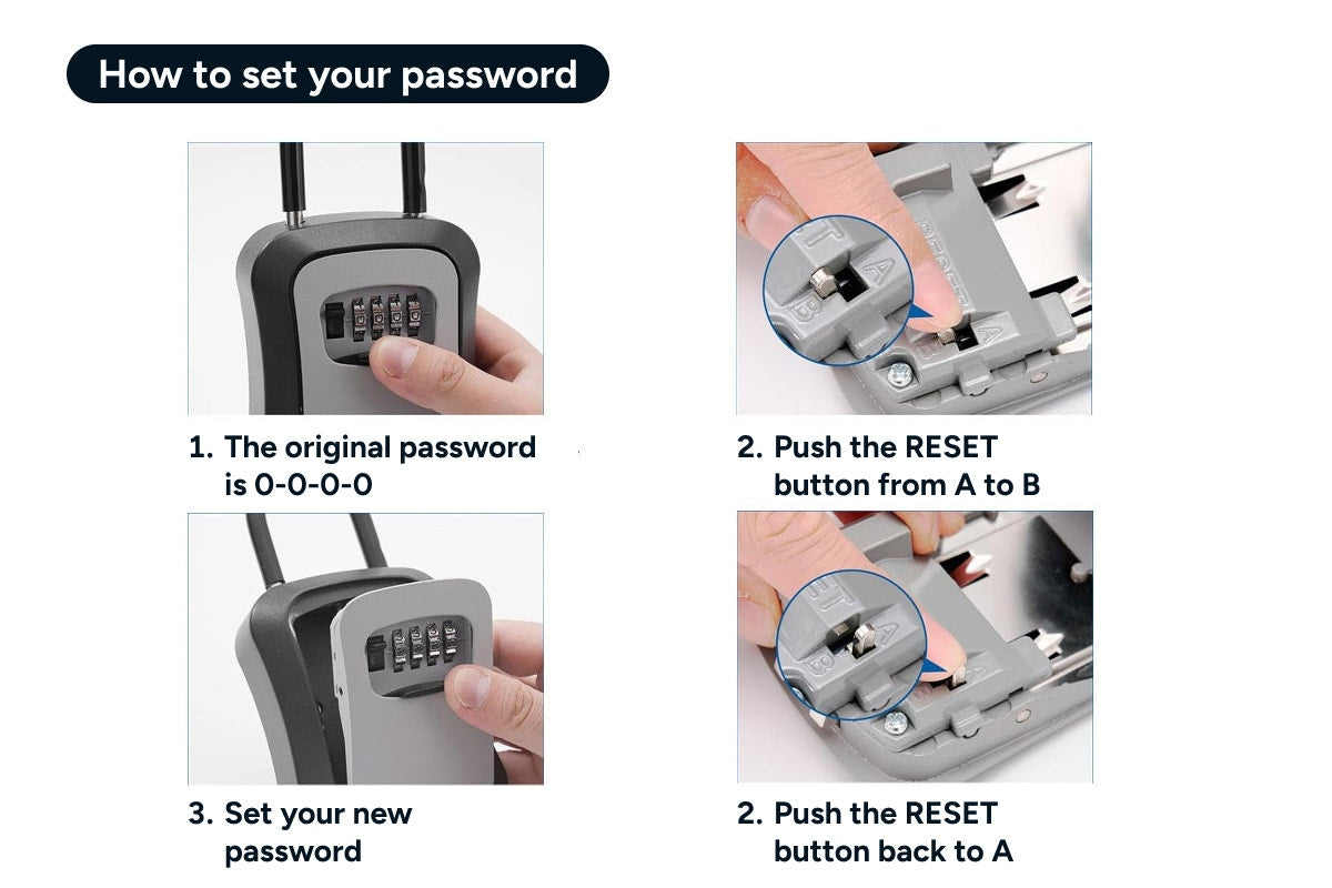 Portable Combination Key Lock Box