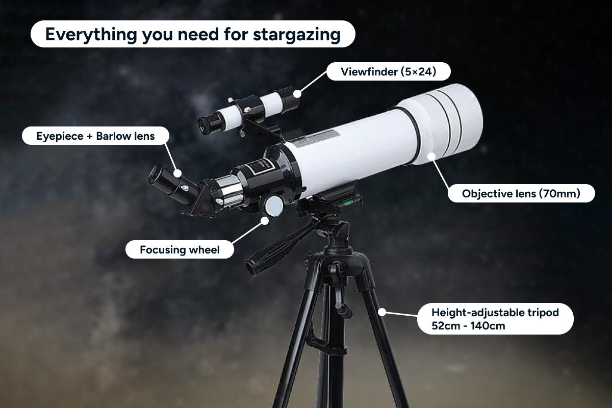 Telescope with Tripod & Smartphone Adapter