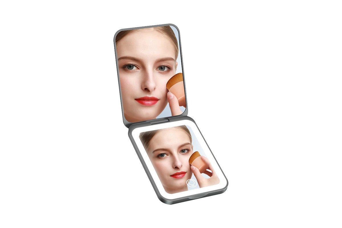 Rechargeable LED Compact Mirror (2 Pack)