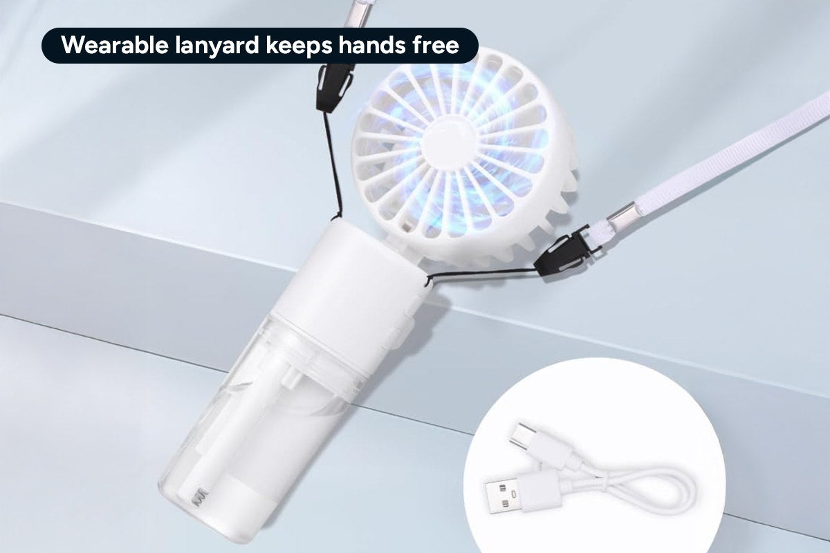 Portable Handheld Misting Fan