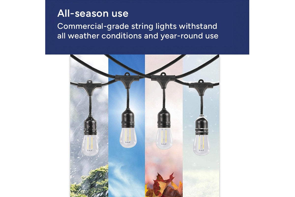 Outdoor 14.6m LED String Lights