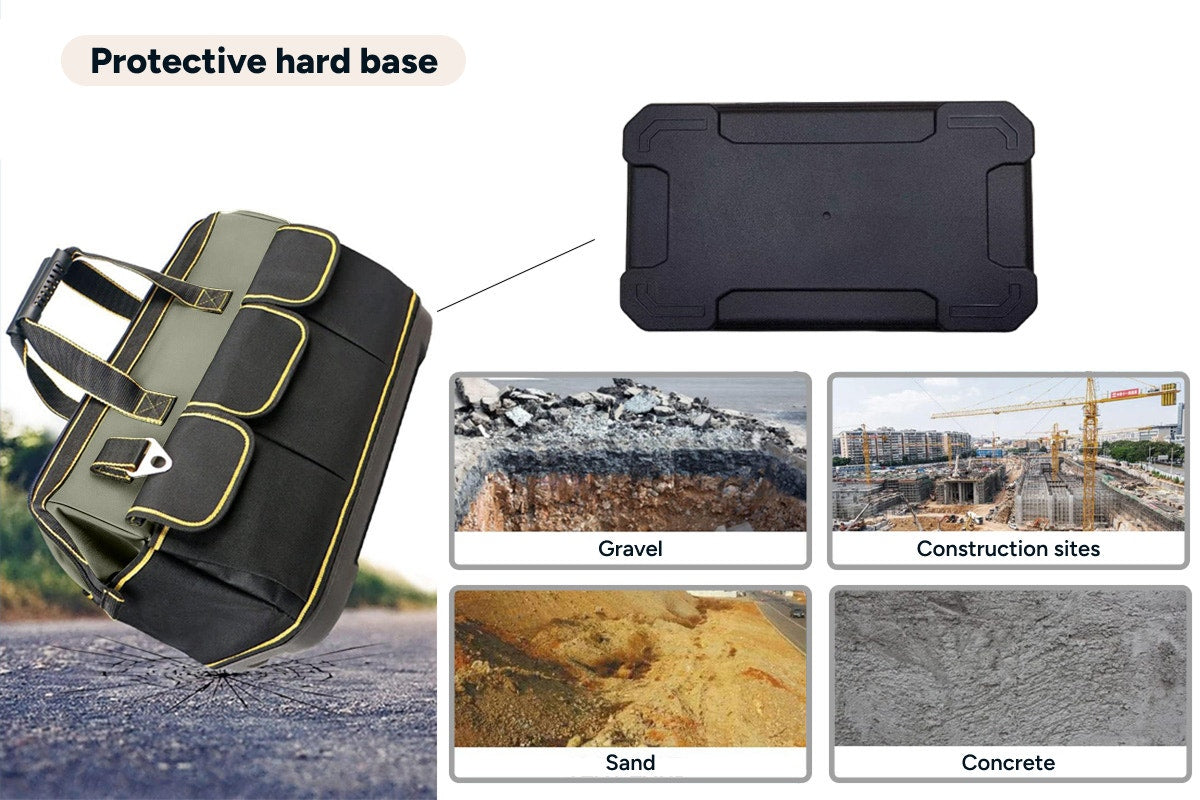 Heavy Duty 410mm Hard Base Tool Bag