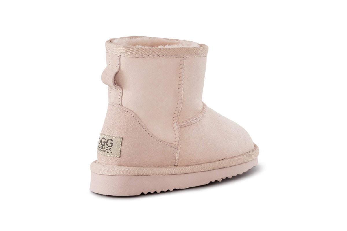 UGG Outback Kid's Premium Australian Sheepskin Classic Boot (Pink, Size 3-4 US)