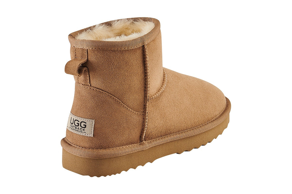 UGG Outback Premium Australian Sheepskin Mini Classic Boot (Chestnut, Size 13M/14W US)