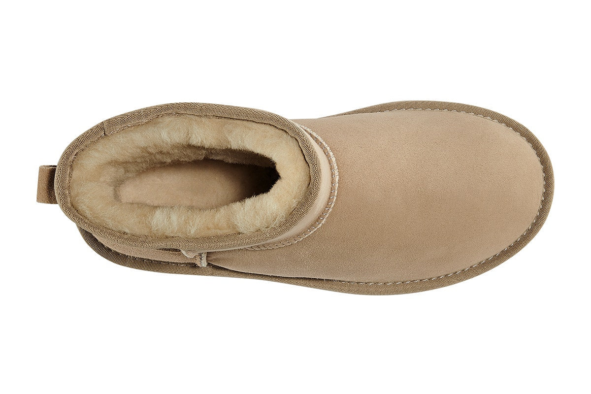 UGG Outback Premium Australian Sheepskin Mini Classic Boot (Sand, Size 13M/14W US)