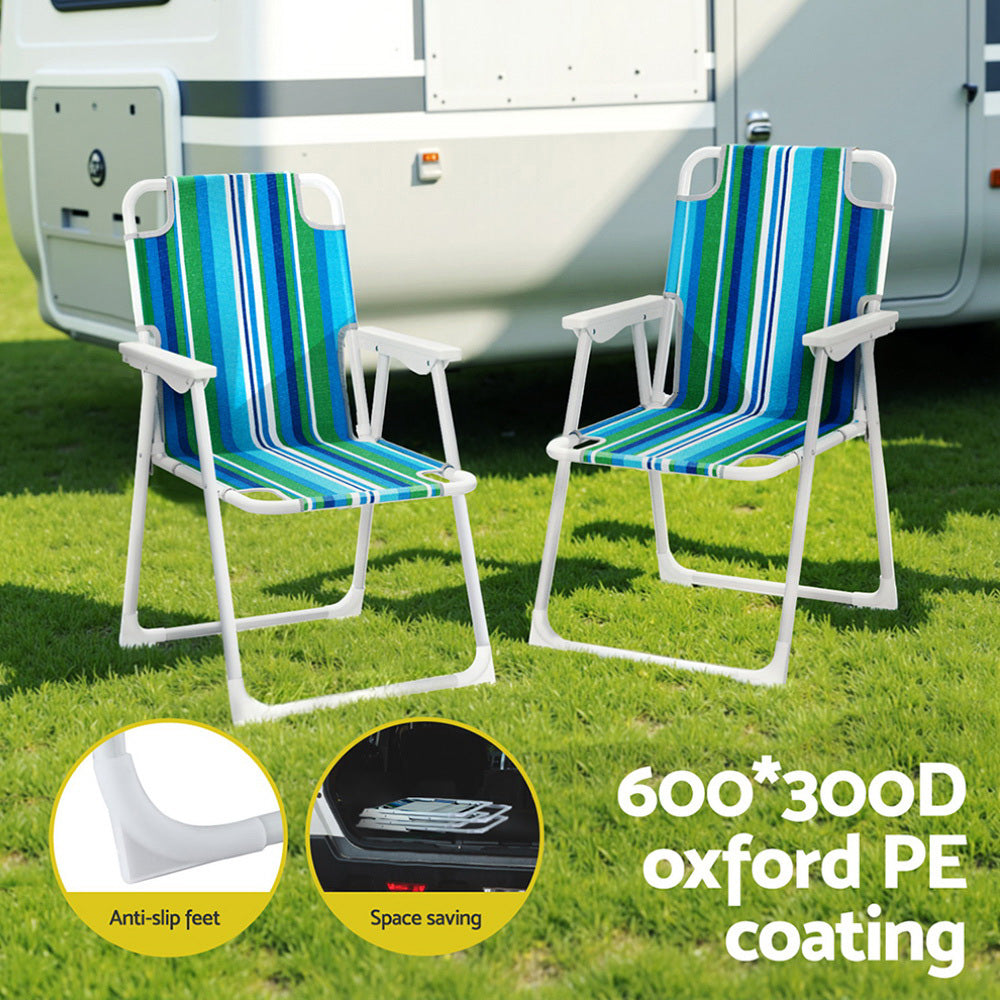 Gardeon Folding Outdoor Chair - Steel Frame, Portable - SuperSaverAU - view 6