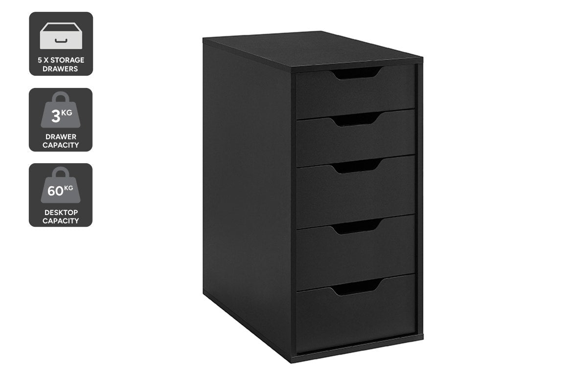Ovela Alice Office Drawers (Black)