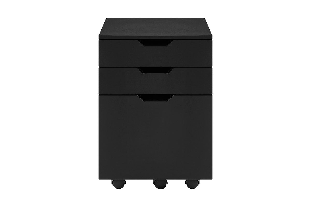 Ovela Alice Mobile Filing Cabinet (Black)