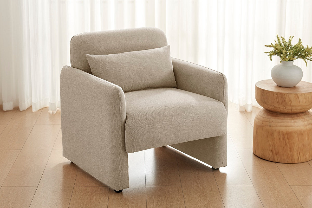 Ovela Asher Accent Chair (Light Brown)