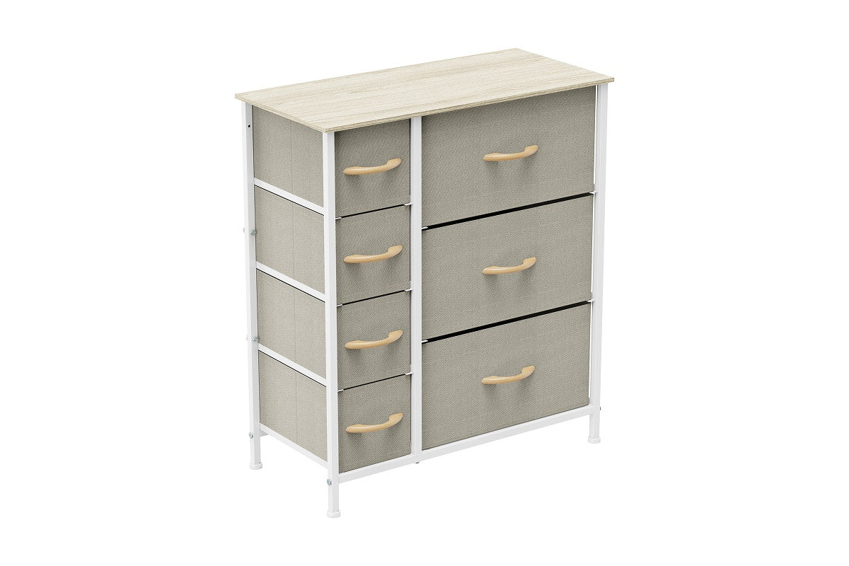 Ovela 7 Drawer Storage Chest (Beige)