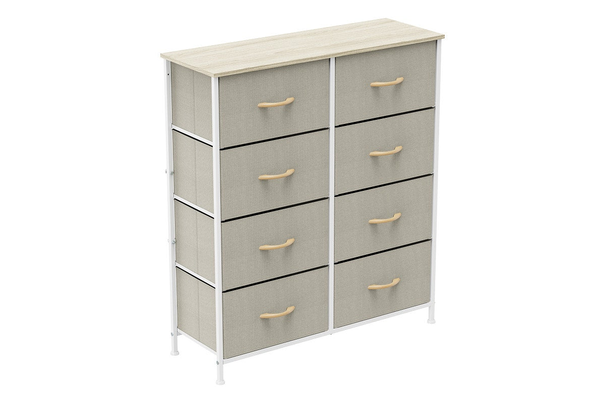 Ovela 8 Drawer Storage Chest (Beige)