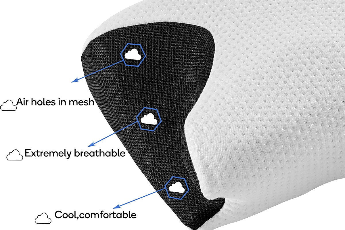 Ovela Ergonomic Cervical Neck Pillow for Snore Relief - SuperSaverAU - view 3