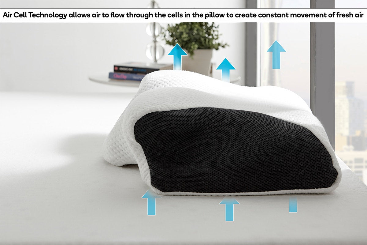 Ovela Ergonomic Cervical Neck Pillow for Snore Relief - SuperSaverAU - view 4