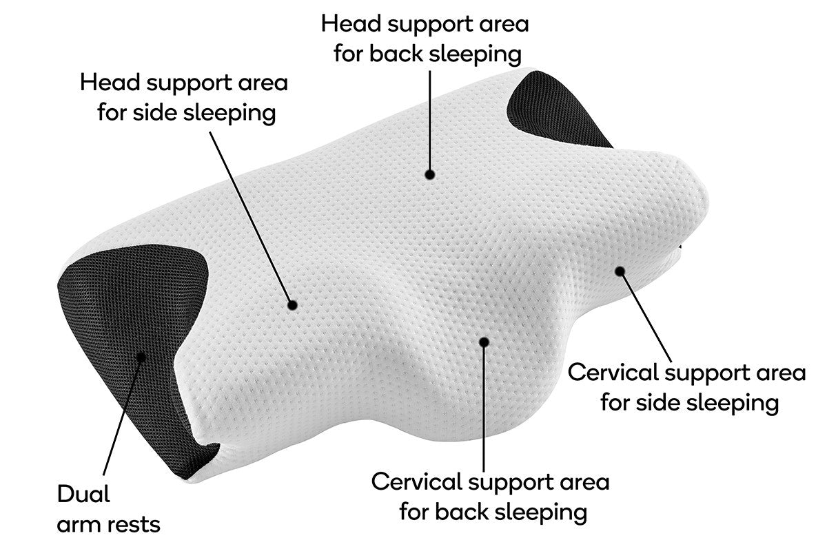 Ovela Ergonomic Cervical Neck Pillow for Snore Relief - SuperSaverAU - view 5