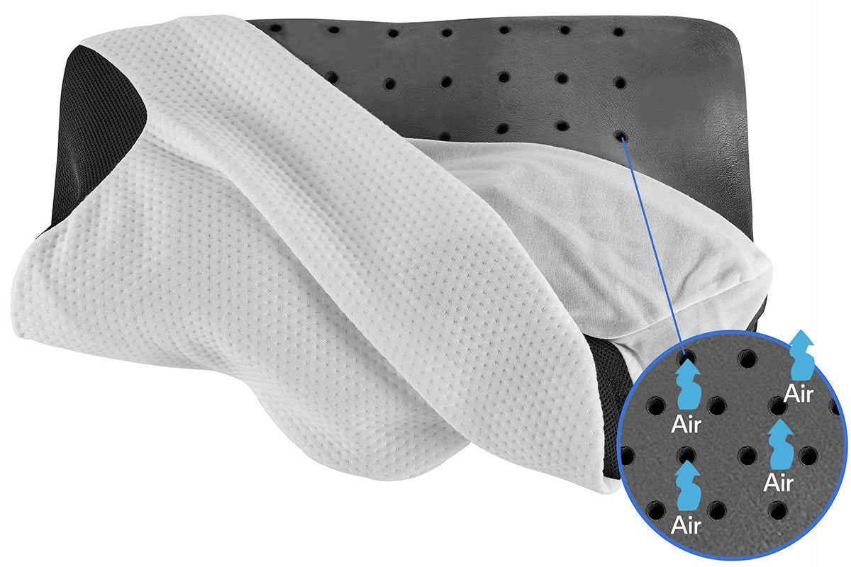 Ovela Ergonomic Cervical Neck Pillow for Snore Relief - SuperSaverAU - view 7